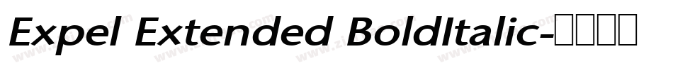 Expel Extended BoldItalic字体转换